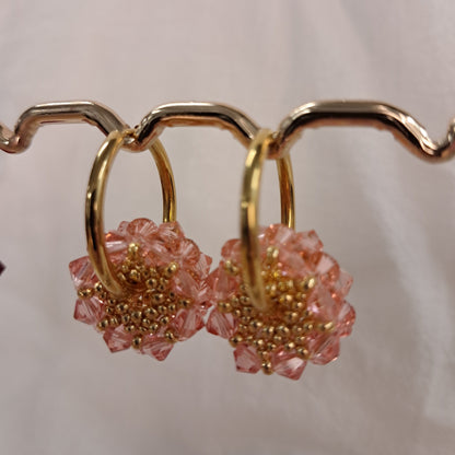 Petites créoles tambours dorées