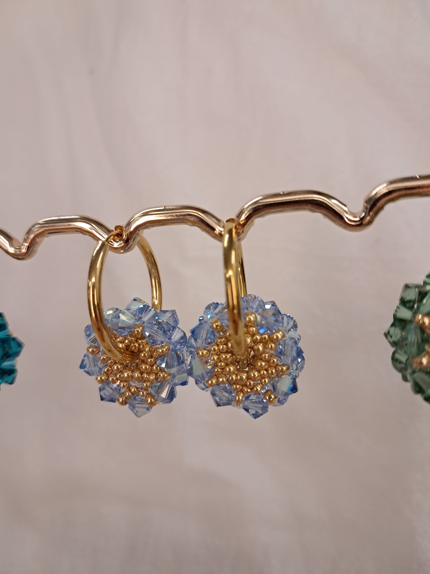 Petites créoles tambours dorées