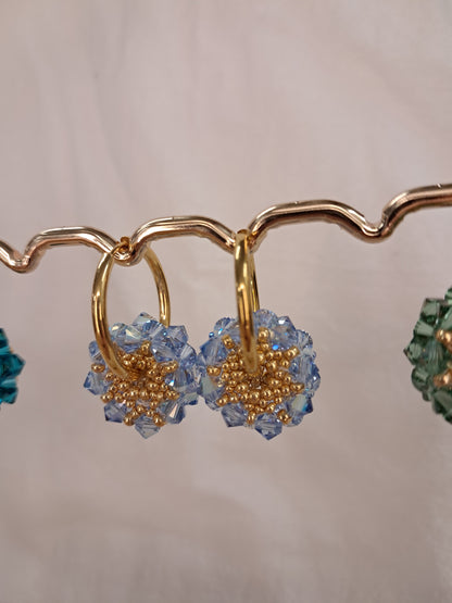Petites créoles tambours dorées