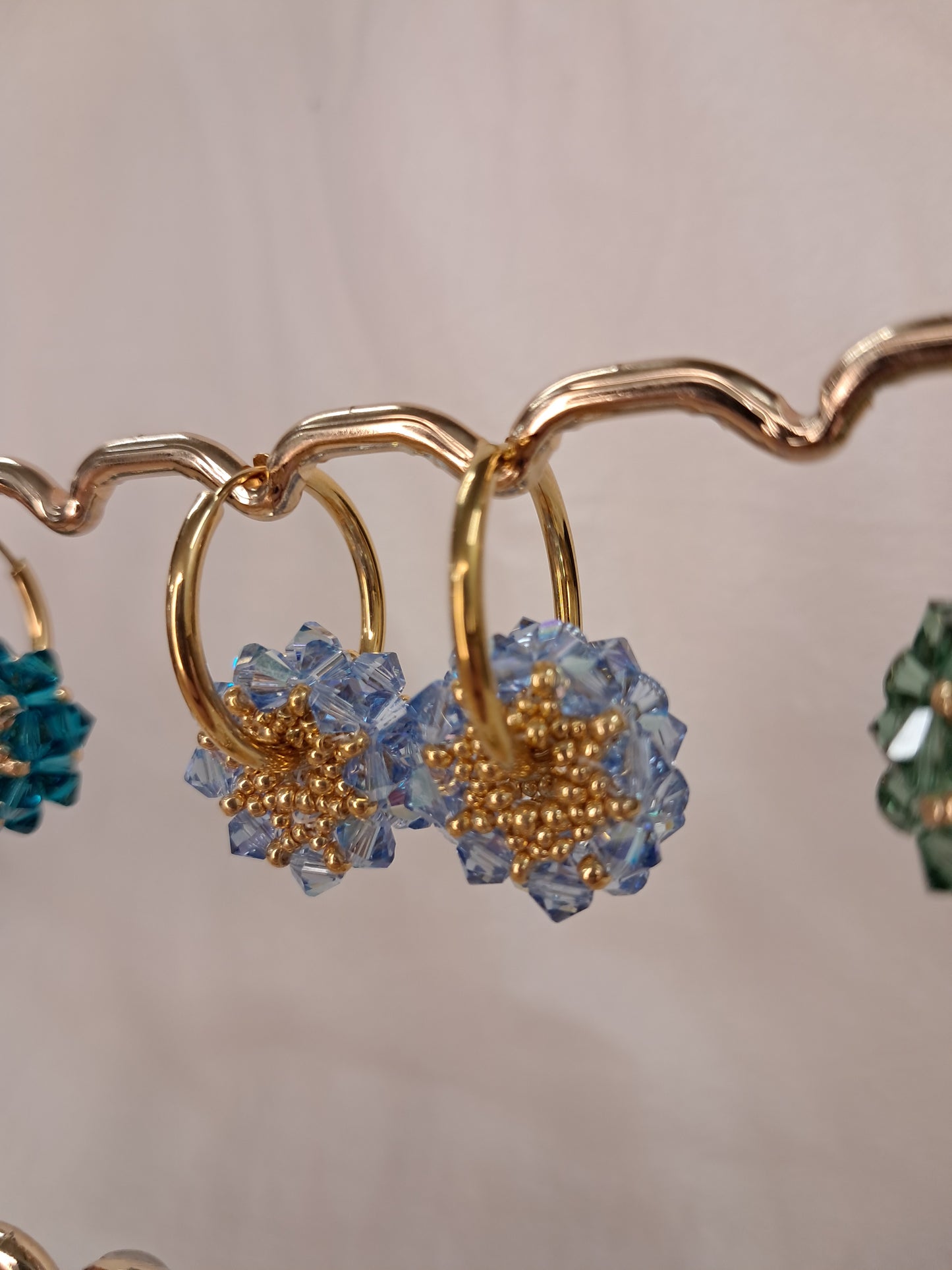 Petites créoles tambours dorées