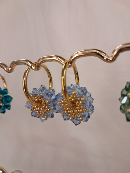Petites créoles tambours dorées